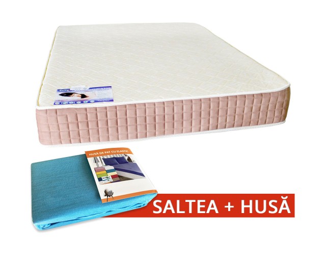 Set Saltea SuperOrtopedica Lux Saltex 1600x1900 + Husa cu elastic
